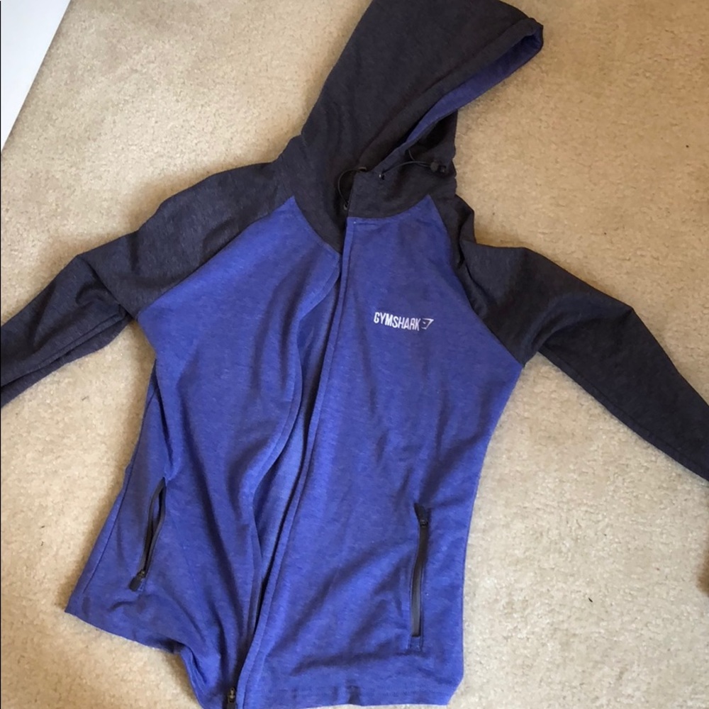 Gymshark purple and grey zip up